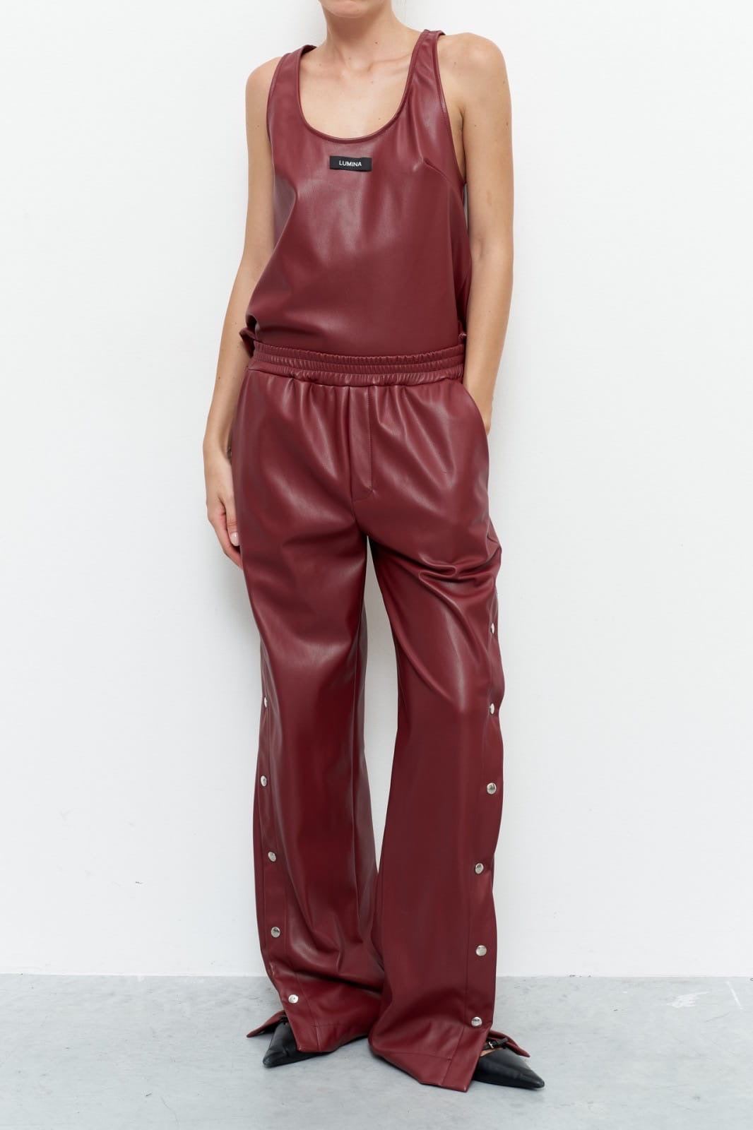 FAUX LEATHER BORDEAUX SET