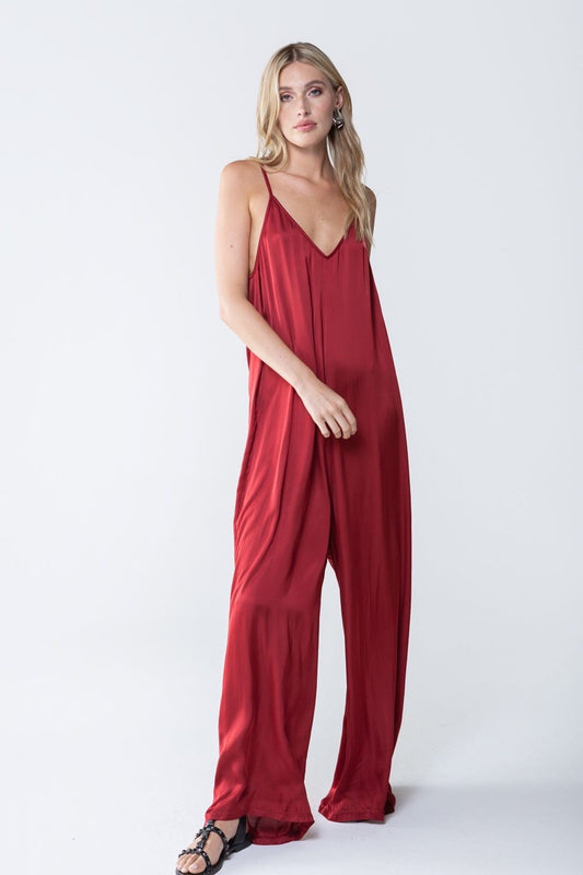 TWO WAY Satin Jumpsuit