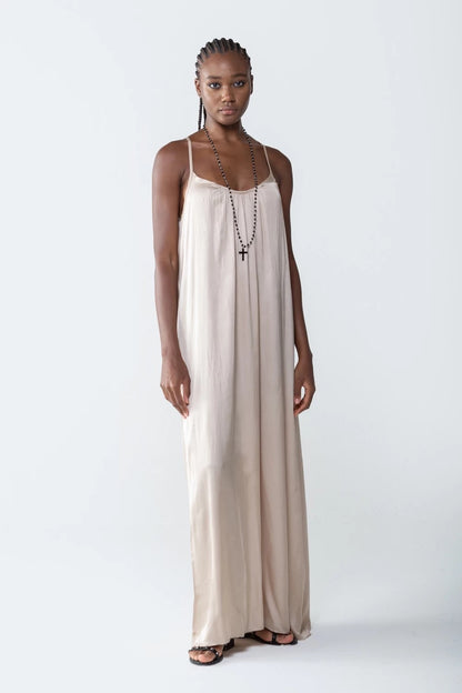 TWO WAY Maxi Dress Beige