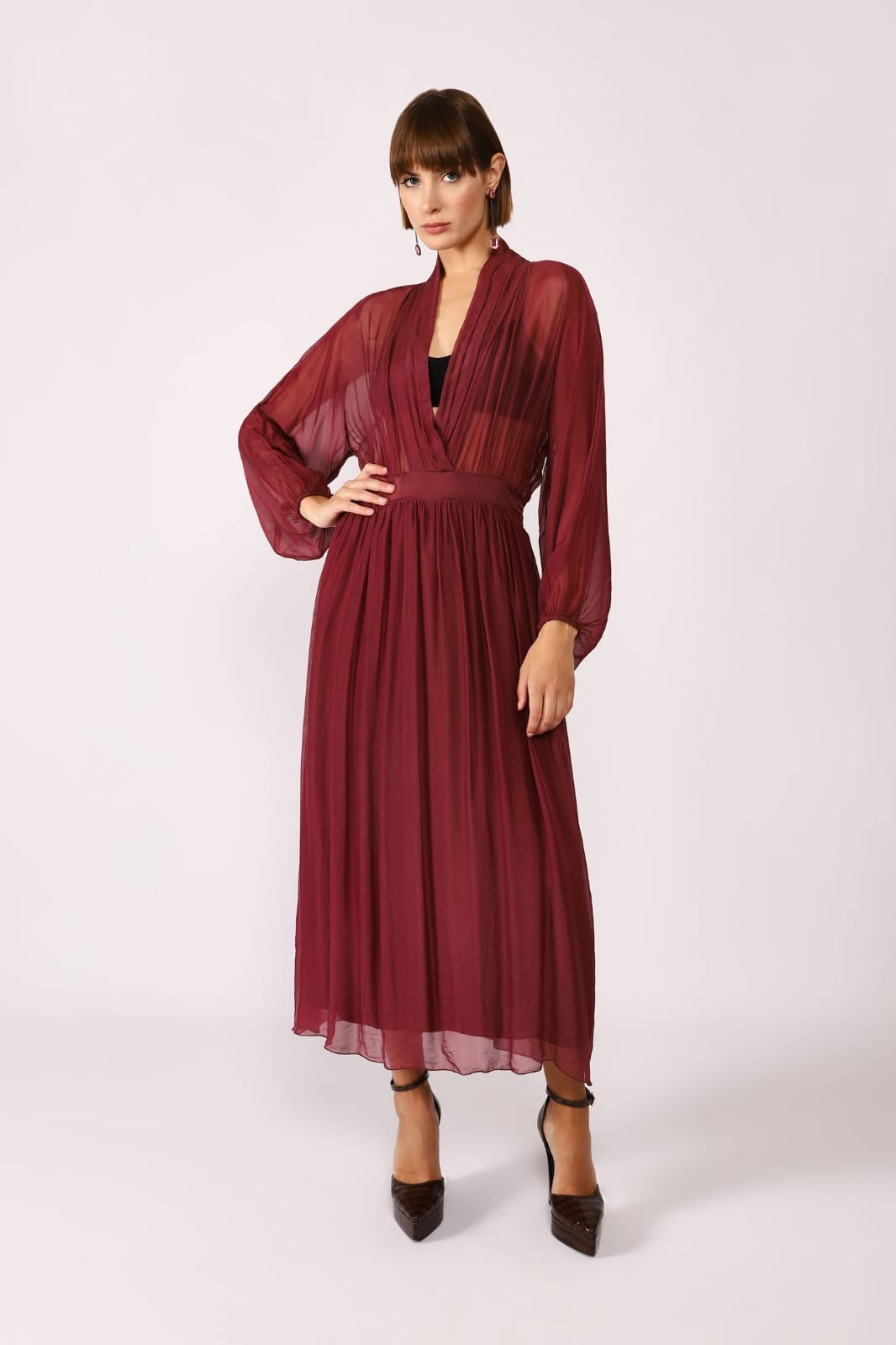 DIXIE Burgundy Dress