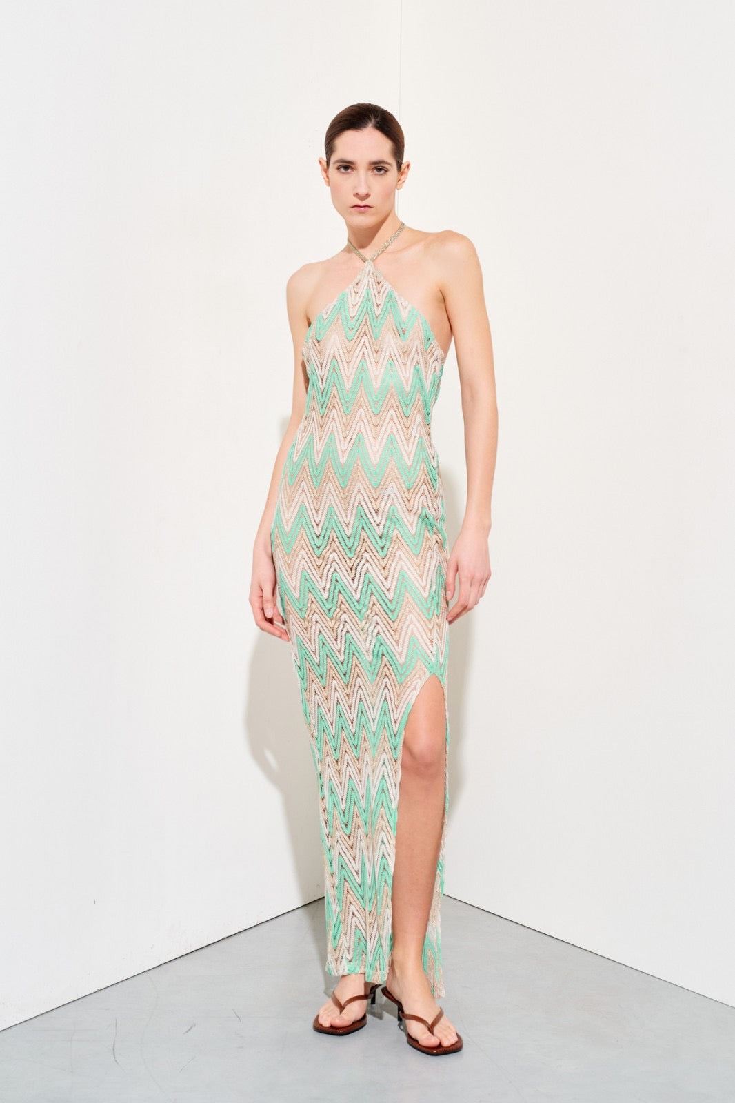 LUMINA Shimmering Cover-up Maxi Dress